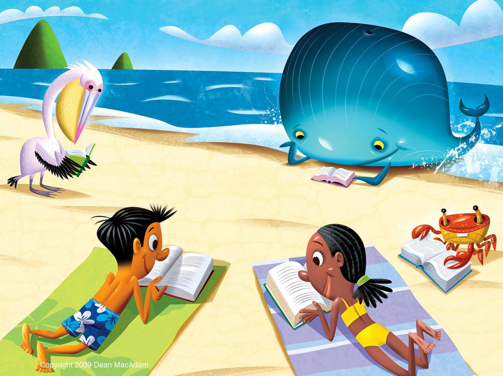 clipart of summer reading - photo #37