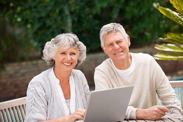 grandparents on computer