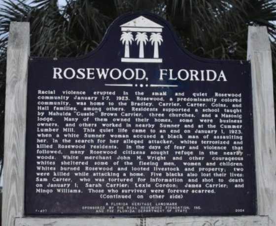 Rosewood sign