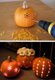 pumpkins carved with drill