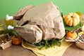 paper bag turkey centerpiece for Thanksgiving