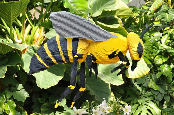 Bumblebee Lego from Naples Botanical Gardens
