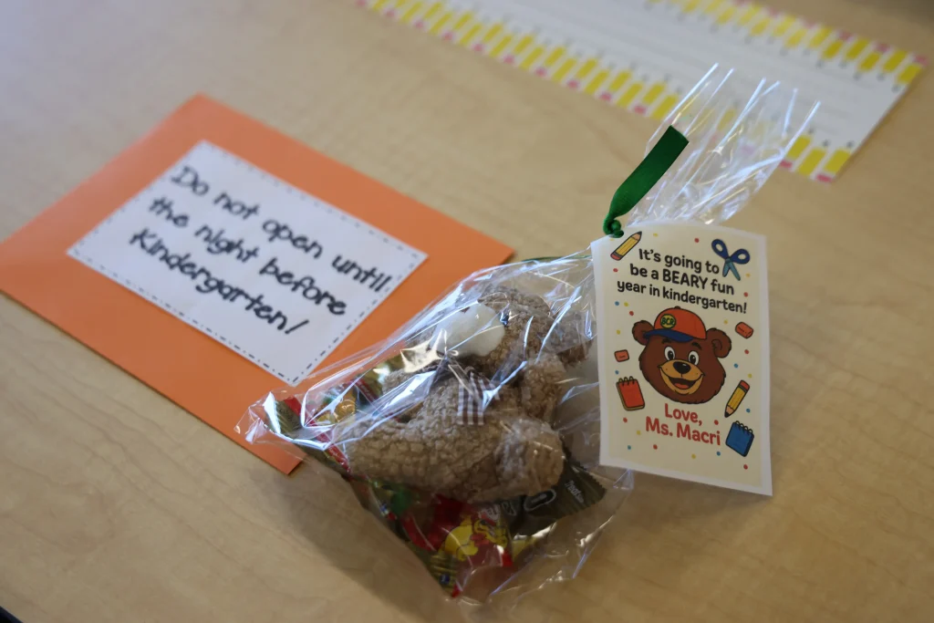 During Meet the Teacher, Kindergarten Students Receive a Special Gift from Ms. Macri
