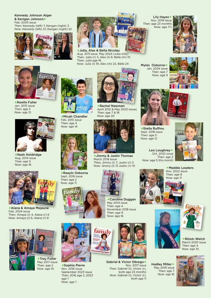 A collection of past cover kids